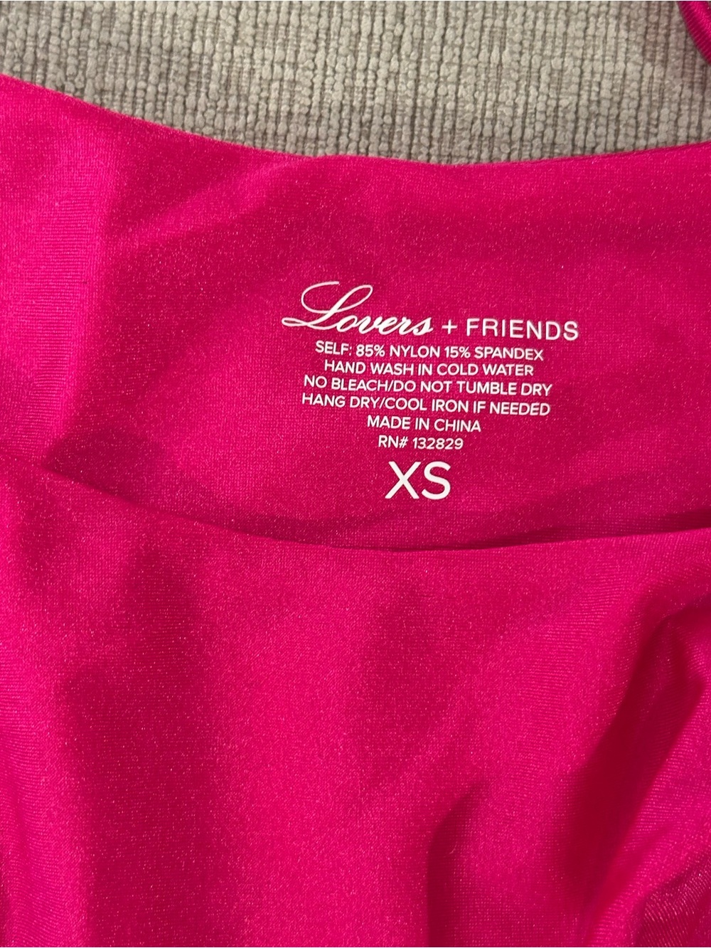 Lovers + Friends Hot Pink Tie Bikini - Picture 3 of 4